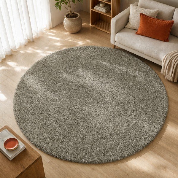 Sivi tepih Universal Aqua Liso, ø 80 cm-image-3