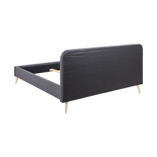 Sivi tapecirani okvir kreveta Actona Alma, 180 x 200 cm-image-3