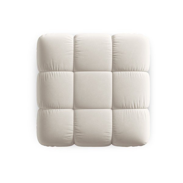 Bež baršunast modularni tabure Bellis – Micadoni -image-4