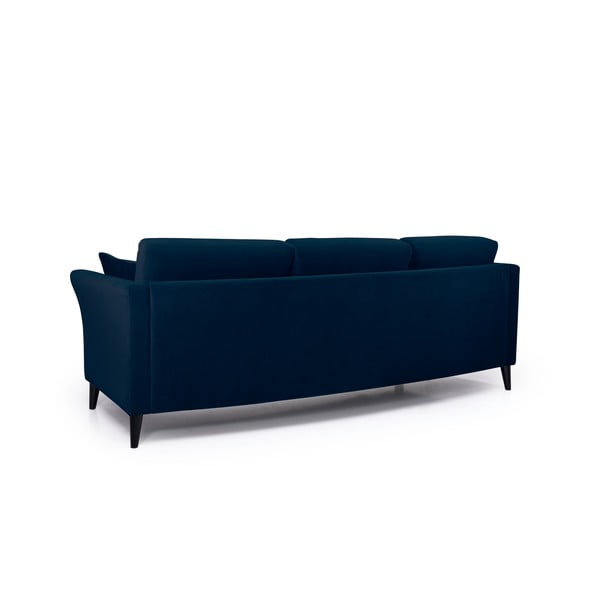Tamnoplava baršunasta sofa Scandic Eden, 237 cm-image-3