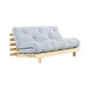 Bijela/svijetlo plava kauč na razvlačenje 160 cm Roots - Karup Design