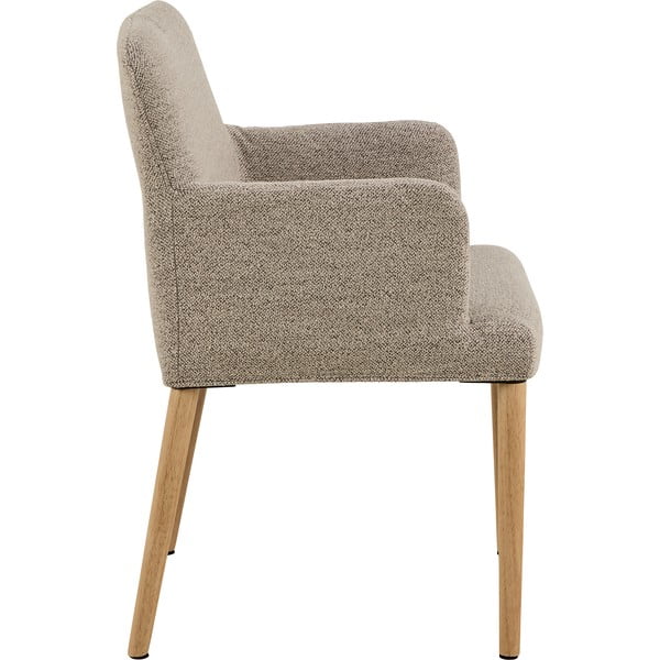 Bež podstavljena blagovaonska stolica s naslonima za ruke Zoe – Actona-image-4