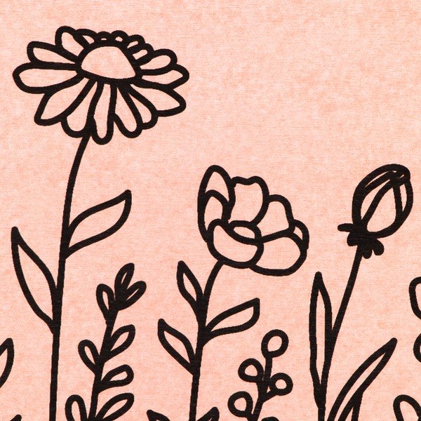 Svijetlo ružičasta kupaonska prostirka od dijatomita 39x60 cm Floral Lines – Artsy Doormats-image-2