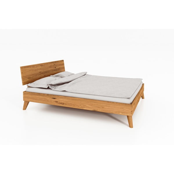 Bračni krevet od hrastovog drveta 140x200 cm Greg 1 - The Beds