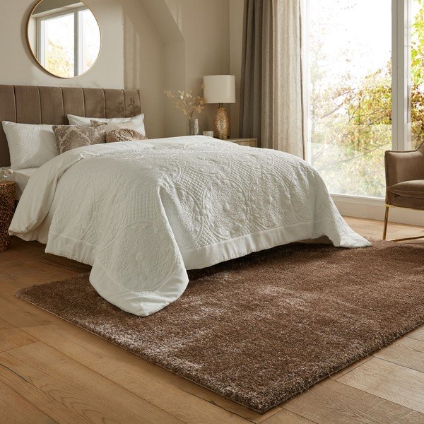 Smeđi tepih od recikliranih vlakna 120x170 cm Velvet – Flair Rugs-image-1
