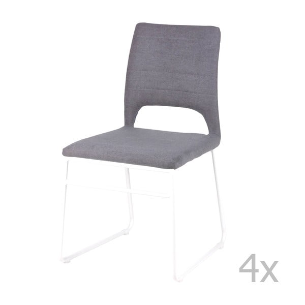 Set od 4 sive blagovaonske stolice sømcasa Nessa