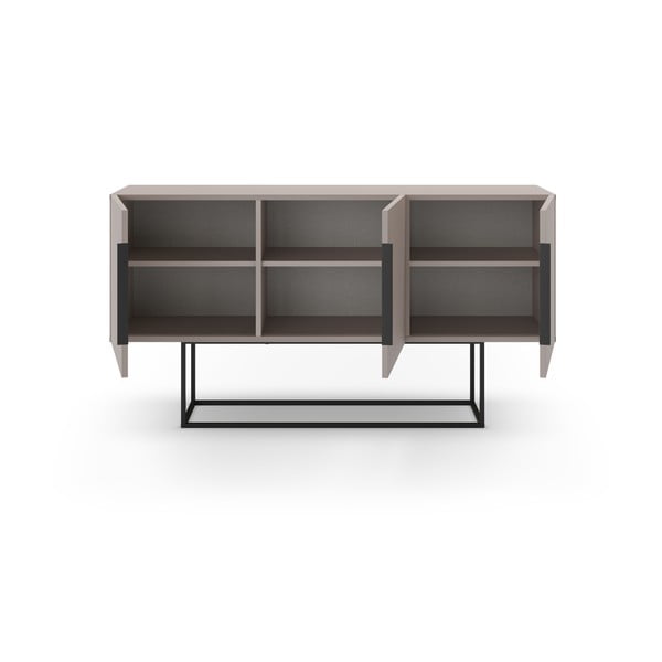 Siva/bež niska komoda 150x80 cm Titan – Marckeric-image-3