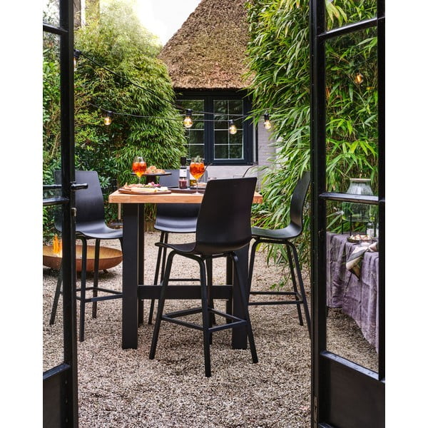 Vrtni barski stol od recikliranog drva 100x100 cm Yasmani – Hartman