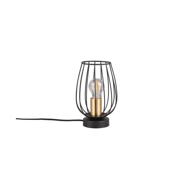 Crno-u zlatnoj boji stolna lampa (visina 24,5 cm) Grid – Trio