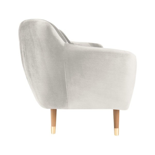 Sofa od krem baršuna Mazzini Sofas Benito, 188 cm-image-3