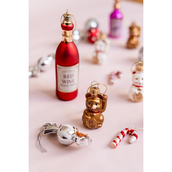 Stakleni ukrasi za božićno drvce u setu 4 kom Candy Cane – Sass & Belle-image-1