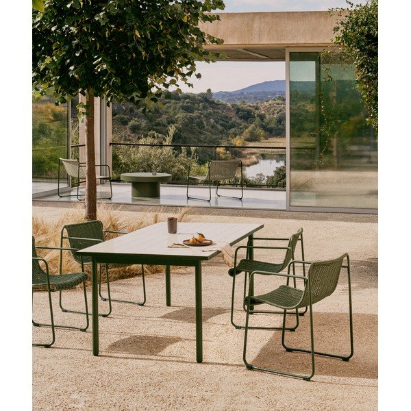 Vrtni stol s keramičkom daskom 101x223 cm Maurina – Kave Home-image-3