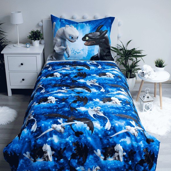 Dječja posteljina za krevet za jednu osobu od mikrovlakana 140x200 cm How to Train Your Dragon – Jerry Fabrics-image-2