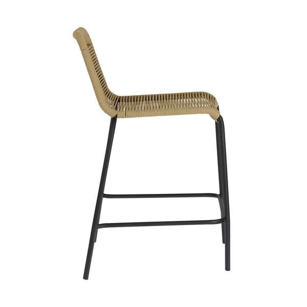 Bež barska stolica sa čeličnom konstrukcijom Kave Home Glenville, visina 62 cm-image-3