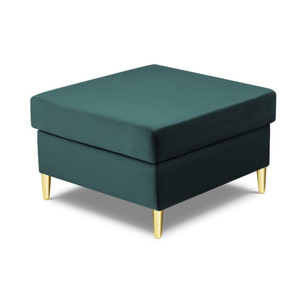 Petrolej zeleni baršunast tabure Kyoto – Cosmopolitan Design-image-2