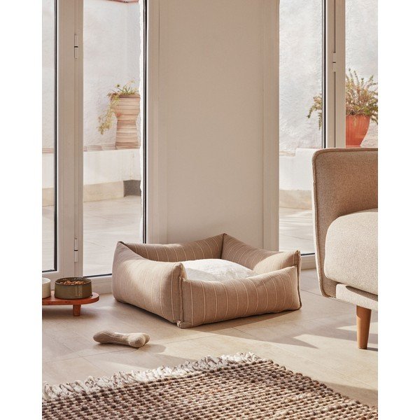 Smeđi krevet za pse 60x60 cm Toby - Kave Home-image-3