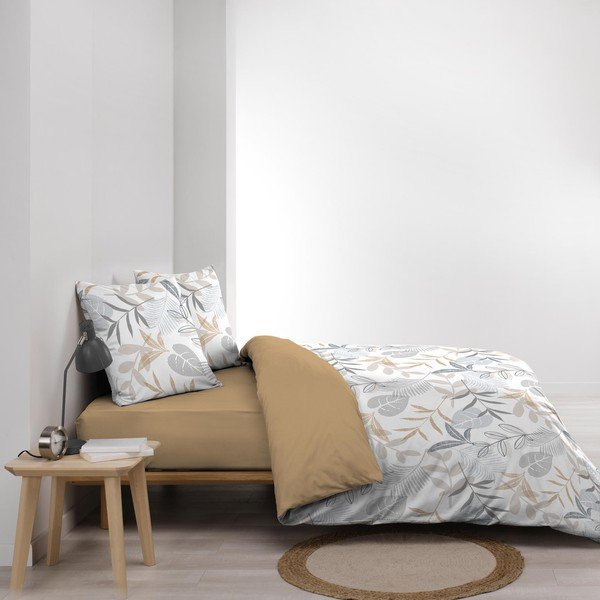 Žuta /bijela posteljina za bračni krevet/za produženi krevet 240x220 cm Kimberly – douceur d'intérieur-image-4