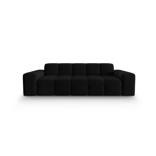 Crni baršunasti kauč 222 cm Kendal - Micadoni Home