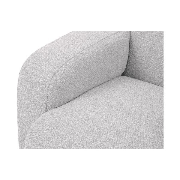 Svijetlo siva kutna garnitura od bouclé tkanine (s desnim kutom) Molino – Micadoni Home-image-1