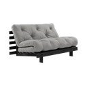 Siva sklopiva sofa 140 cm Roots Black Night – Karup Design