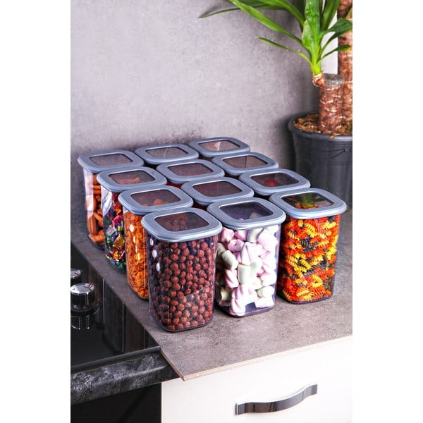 Posude za namirnice u setu 12 kom za čuvanje hrane Fresco – Hermia-image-1