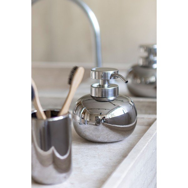 Keramički dozator sapuna u srebrnoj boji 200 ml Lotus – Mette Ditmer Denmark-image-1