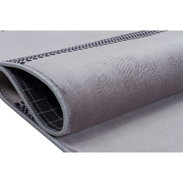 Sivi perivi tepih 120x80 cm - Vitaus-image-3