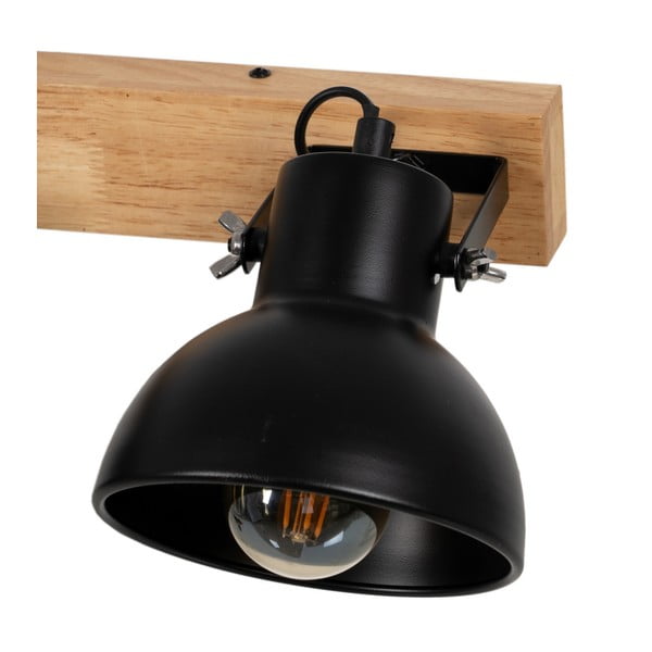 Crna/u prirodnoj boji zidna lampa – Ixia-image-3