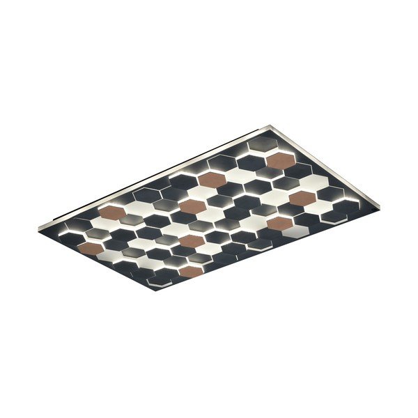 Crna LED stropna svjetiljka s metalnim sjenilom 70x115 cm Cifavo – CINQUE-image-4