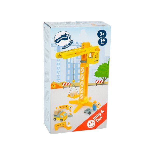 Legler Construction dječja drvena građevinska dizalica-image-4