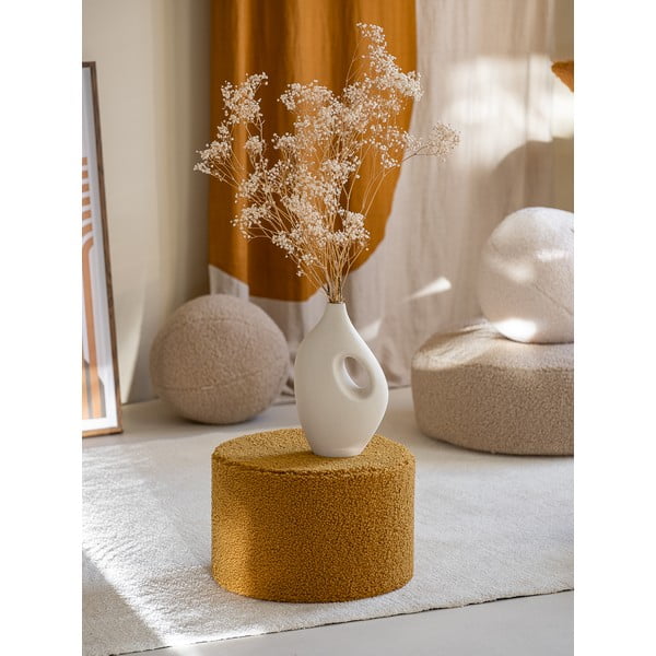 Smeđi dječji tabure od bouclé tkanine – Wigiwama-image-3