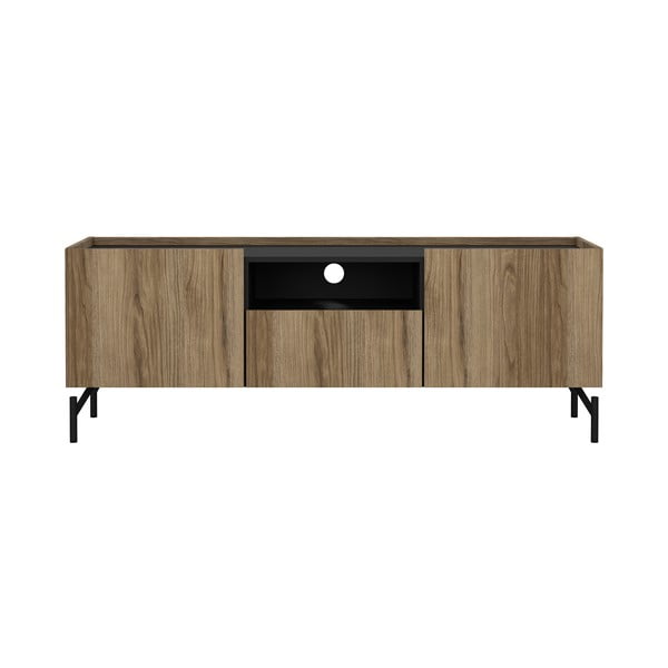 Smeđa TV komoda u dekoru hrasta 147x54x41 cm Bergen – Tvilum