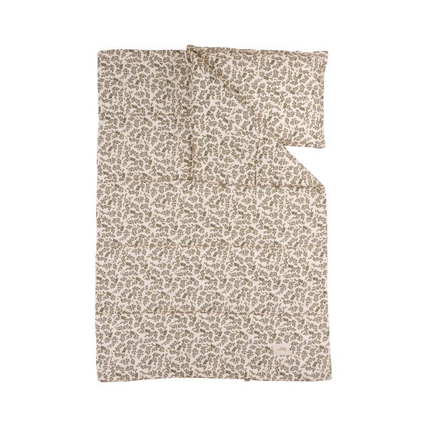 Zeleni/krem komplet za kolijevku Green Floral – Malomi Kids-image-2
