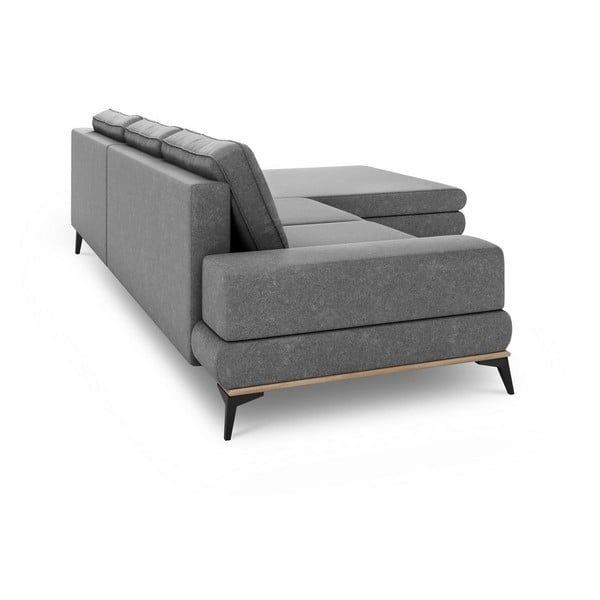 Siva kutna garnitura Windsor & Co Sofas Planet, desni kut-image-4