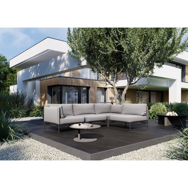 Svijetlo sivi vrtni modularni kauč 234 cm Dandy – Sit Sit-image-1