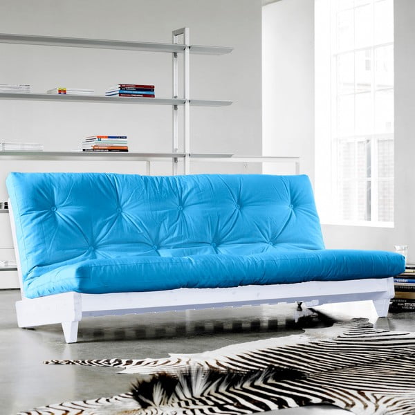 Sofa na razvlačenje Karup Fresh White / Horizon Blue