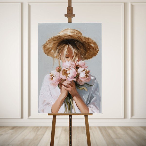 Slika s ručno oslikanim elementima 70x100 cm Estelle – Styler-image-3