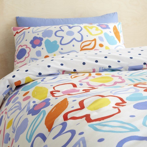 Pamučna dječja posteljina 200x135 cm Blomme Floral - Pineapple Elephant-image-2