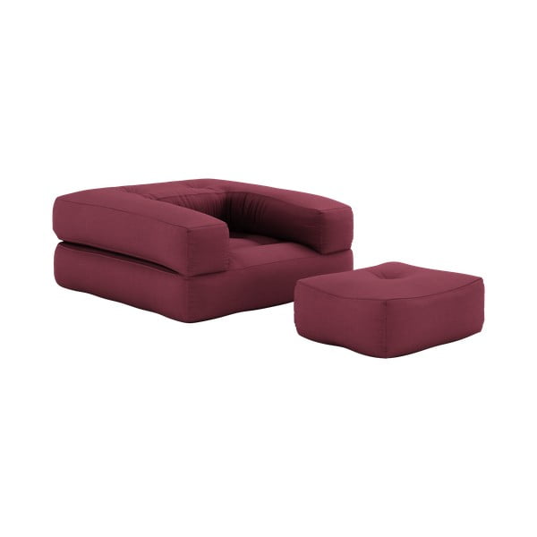 Promjenjiva fotelja Karup Design Cube Bordeaux boja