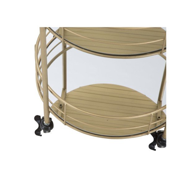 Kolica za posluživanje na 3 kata sa zlatnim dizajnom Mauro Ferretti Ronda-image-4