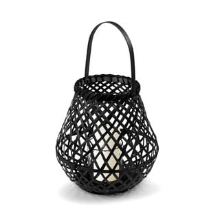 Crna lanterna od bambusa Compactor Bamboo Lantern, ⌀ 25 cm