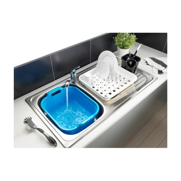 Bijeli plastičan ocjeđivač za posuđe 38x33,5 cm Signature – Addis-image-2