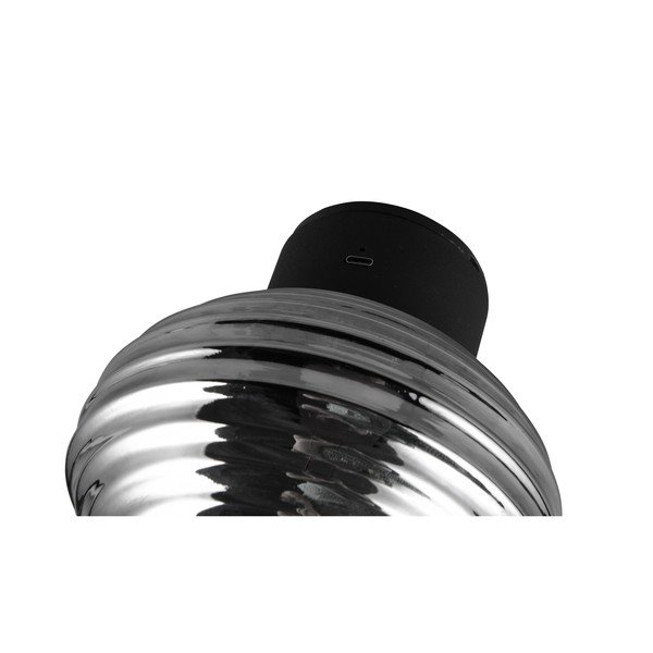 Tamno siva staklena LED zidna lampa s USB ø 15,5 cm Earl – Reality-image-4