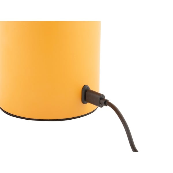 Oker žuta LED stolna lampa s mogućnosti zatamnjivanja s metalnim sjenilom/sa staklenim sjenilom (visina 29,5 cm) Camp – Leitmotiv-image-3