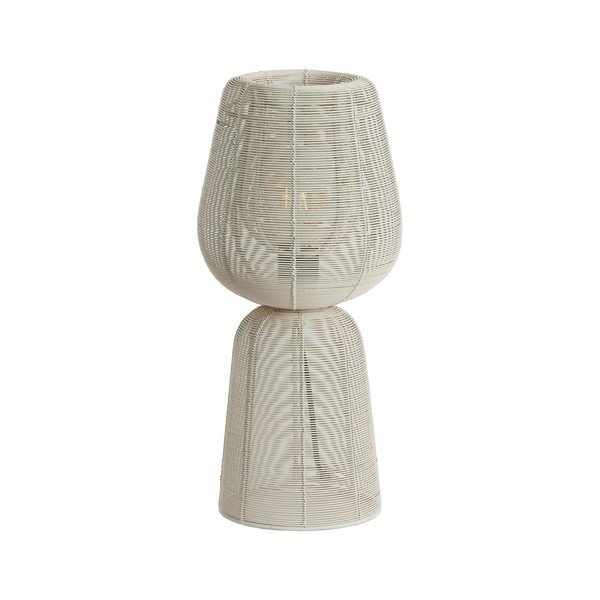 Krem stolna lampa (visina 42 cm) Aboso – Light & Living-image-3