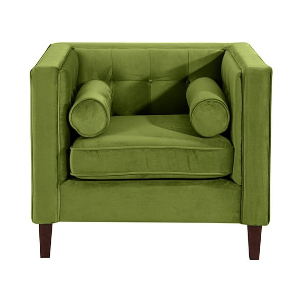 Maslinasto zelena fotelja Max Winzer Jeronimo