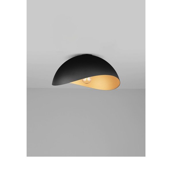 Mat crna/u zlatnoj boji metalna stropna svjetiljka Opsi – Nova Luce-image-2