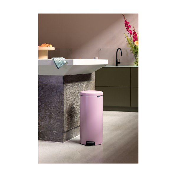 Ružičasta željezna kanta za smeće s pedalom 30 l NewIcon – Brabantia-image-1