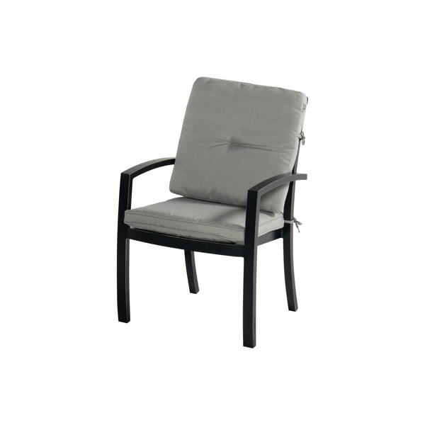 Siva metalna vrtna stolica Rosario – Hartman