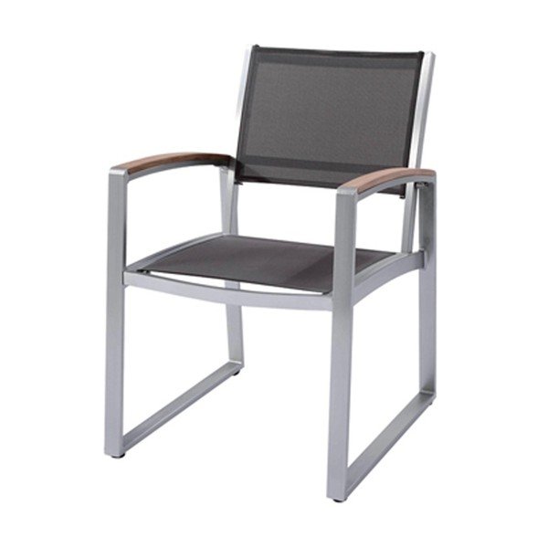 Siva vrtna fotelja Ava – Garden Pleasure-image-1